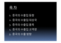 중국시장의 수출 품목 조사-2