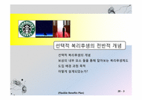 조직구성원의 사기진작을 위한 획기적인 동기부여 방안 -선택형 복리후생제도-3