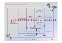 조직구성원의 사기진작을 위한 획기적인 동기부여 방안 -선택형 복리후생제도-5