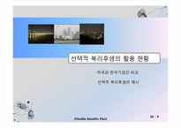 조직구성원의 사기진작을 위한 획기적인 동기부여 방안 -선택형 복리후생제도-9