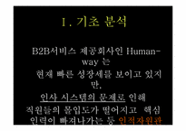 [인적자원관리](주)Human-way의 인적자원 경쟁력 확보-3