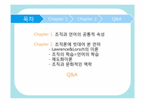 [거시조직론] 언어의 특성과 비교한 조직이론-2