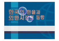 [국제금융] 한국의 환율과 외환시장의 동향-1