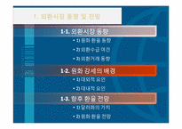 [국제금융] 한국의 환율과 외환시장의 동향-3