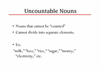 [영문학] 가산명사 Countable & 불가산명사 Uncountable Nouns(영문)-7