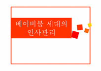 [인적자원관리론] 베이비붐 세대의 인사관리-1