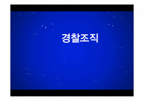 [경영조직론] 경찰조직-1