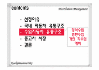 [유통관리] 자동차 시장의 유통구조-2