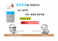 인본주의 이론 -로저스 인본주의, 매슬로우 자아실현 이론-3