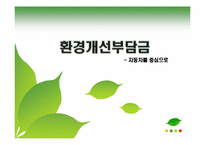 [규제정책론] 환경개선부담금 -자동차를 중심으로-1