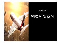 [관광마케팅] 여행시장 조사-2