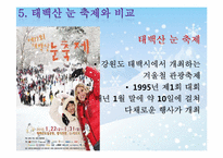 [이벤트개론] 삿포로 눈 축제 성공요인(태백산 눈 축제와 비교)-16