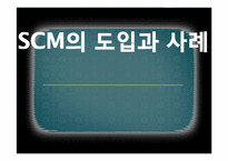 [경영정보] SCM개념과 도입 사례-1