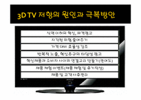 [소비자행동론] 혁신 저항-3D TV를 중심으로-3
