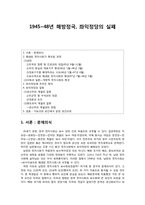 [정치학] 1945~48년 해방정국, 좌익정당의 실패-1