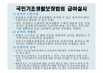 [사회복지] 국민기초생활보장법의 문제점과 개선방안-18