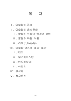 [식생활관리] 이슬람의 음식과 문화-2