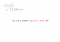 [여성교육론] 여성고용정책-6