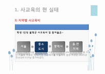 [교육사회학] 사교육의 현실태와 사교육 공교육의 문제점과 해결방안 고찰-5