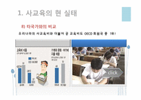 [교육사회학] 사교육의 현실태와 사교육 공교육의 문제점과 해결방안 고찰-10