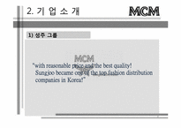 [경영학] 성주그룹 MCM마케팅 목표 및 핵심전략-4
