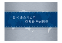 [한국경제의 이해] 한국의 중소기업의 현황과 육성방안-1