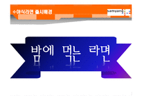 [마케팅원론] 야식용라면 마케팅 전략 계획서-4