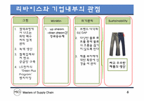 리바이스의 Sustainable SCM 의 도입전략-6