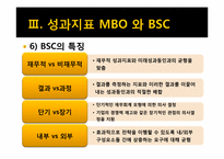 [인적자원관리] 성과지표 BSC와 MBO-12