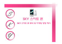 [마케팅] 스카이 SKY 스마트 폰 분석 및 마케팅 방향 제시-2