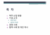 [경영학] HITE VS OB 경쟁과 상생, 양자를 모두 아우르는 경영전략-2