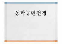 동학농민전쟁 레포트-1