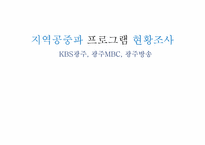 [지역언론] 지역공중파 프로그램 현황 조사-1