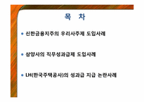 [인적자원관리] 임금관리 사례 조사-신한금융, 삼양사, LH-2