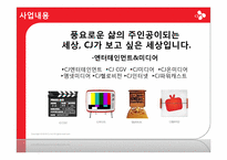 [경영학] CJ기업의 사업분석 및 경영전략-4