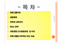 [조직구조론] 한화그룹 M&A전략과 대한생명 인수합병과정-2