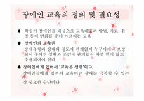 [장애인 복지론] 장애인 교육-3