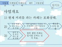 [사업계획서] 우유 컨셉의 웰빙 카페 사업 및 마케팅 전략-4