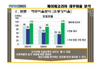 [재무제표분석] 페이퍼코리아(주) 재무비율 분석-6