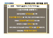 [재무제표분석] 페이퍼코리아(주) 재무비율 분석-17