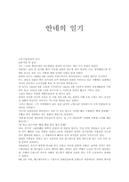 [독후감]안네의 일기 감상 및 비평-1