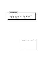 [국제재무관리]환율변동과 국제수지-1
