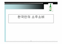 [소비문화] 한국인의 소주소비-1