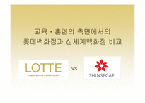 [인적자원관리] 교육훈련의 측면에서의 롯데백화점과 신세계백화점 비교-1