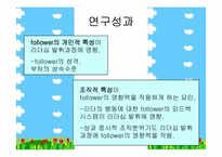 [조직행동론] Followership(팔로워십)이론에 대하여..-11