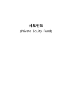 [국제재무관리] 사모펀드(PEF)현황과 활성화 방안-1