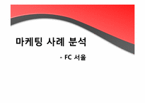 [스포츠 마케팅] FC 서울 마케팅 사례 분석-1
