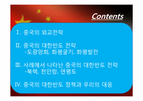 [중국 지역학] 중국의 대한반도 정책-2