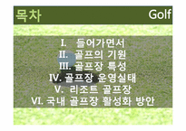 [여가산업론] 국내 골프장 현황, 문제점과 골프산업의 활성화 방안-2