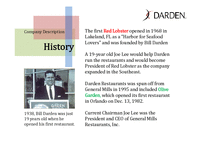 [외식경영론] Darden Restaurants, Inc. 분석(영문)-3